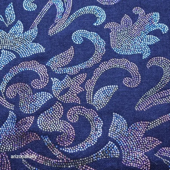 NWOT Crystal Cashmere Scarf Bedazzled Gem Sparkle Rhinestone Ahujasons - Picture 17 of 17